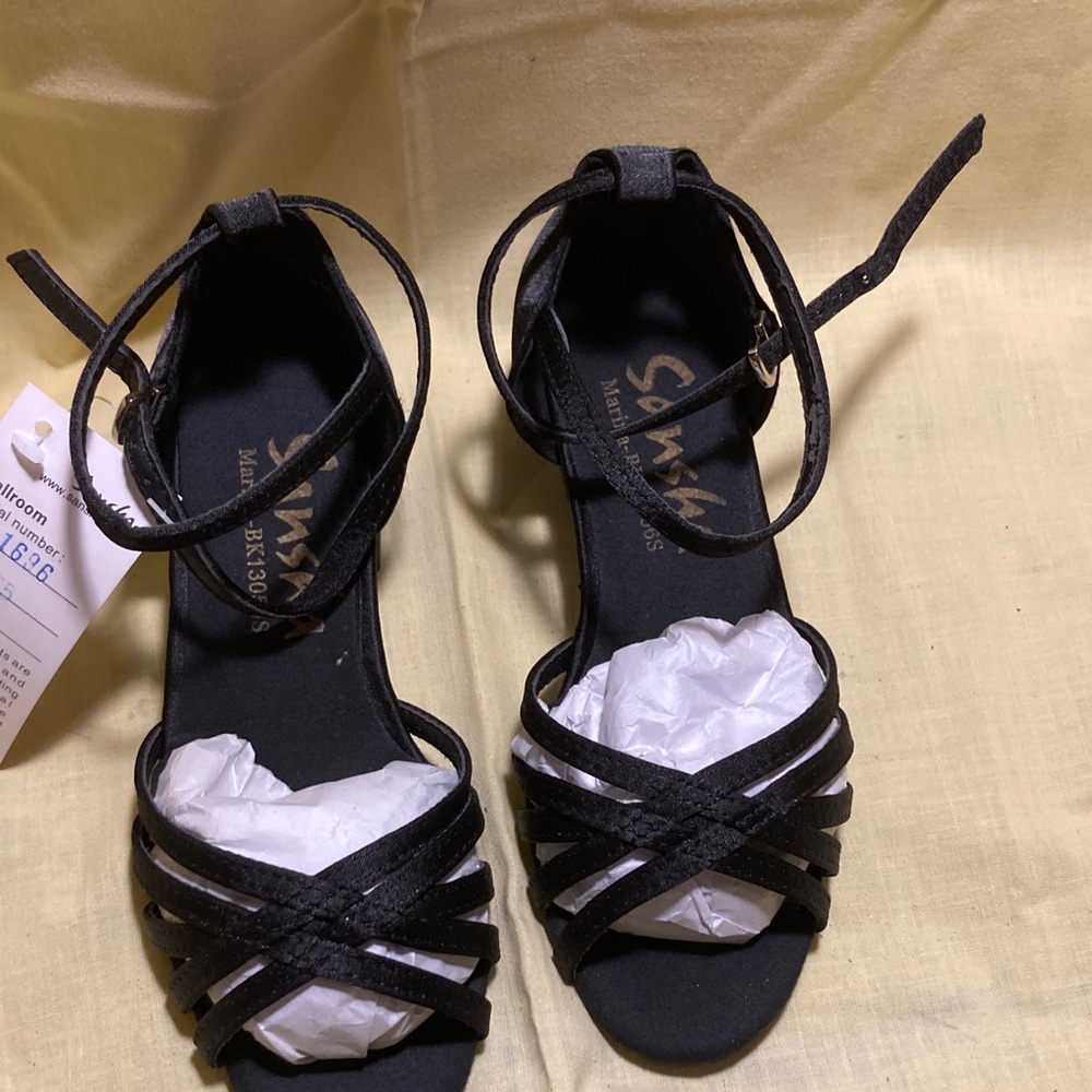 Chic Black children’s ballroom Shoes